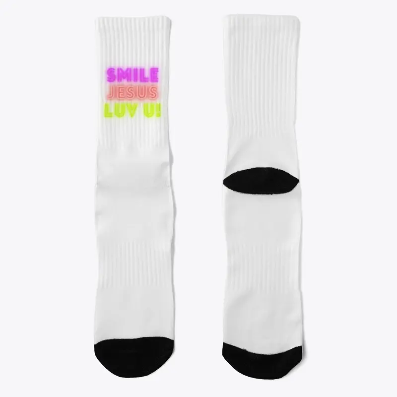 Jesus Loves You Crew Socks